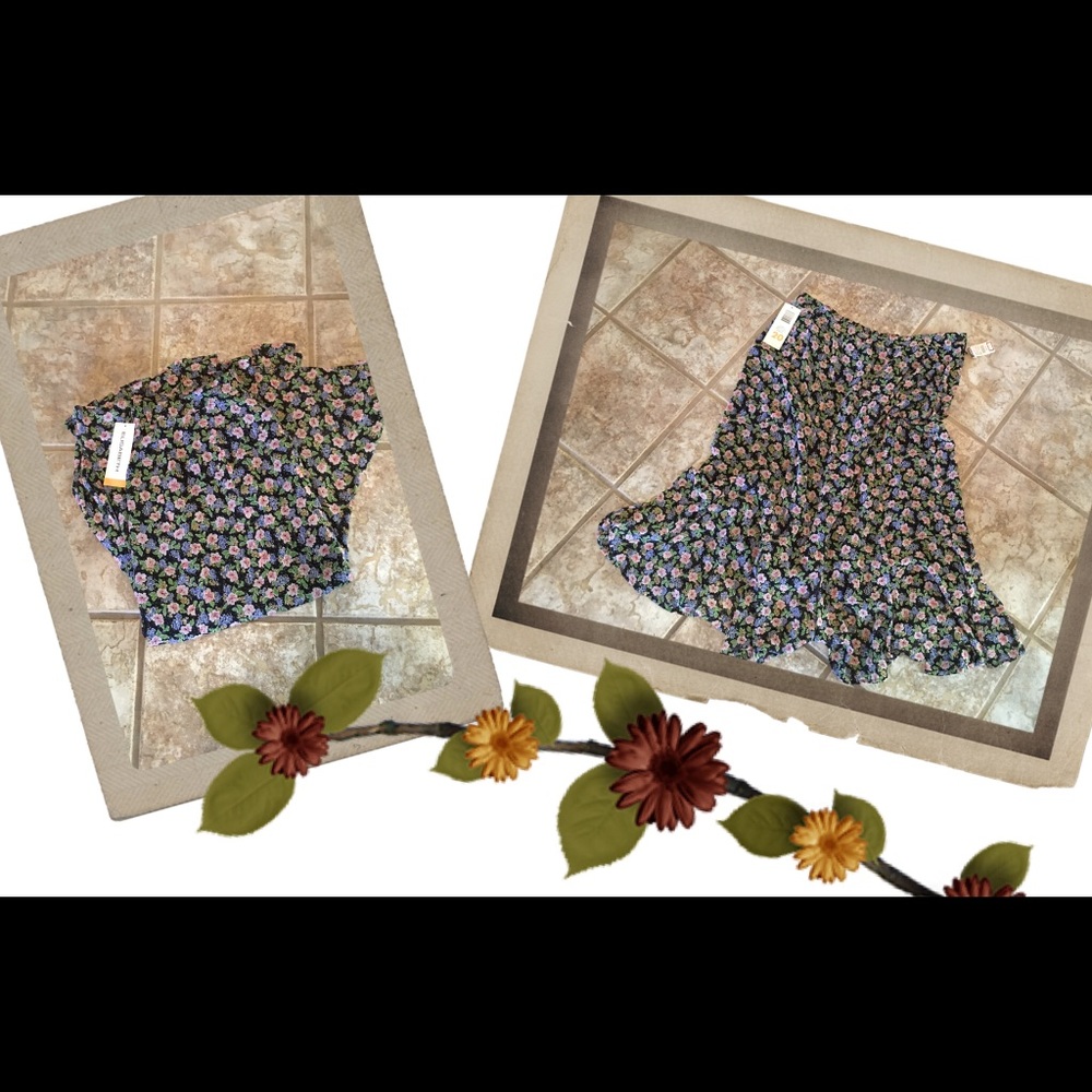 Elisabeth Midnight Florals Skirt 🅿️ NWT - Picture 3 of 3
